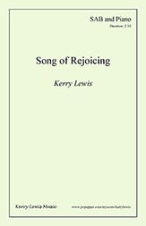 Song of Rejoicing Three-Part Mixed choral sheet music cover